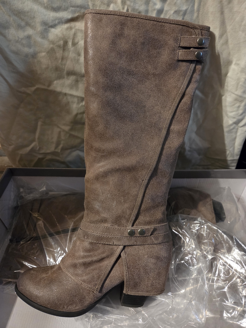 Fergie Lattitude Boots in Taupe 7.5